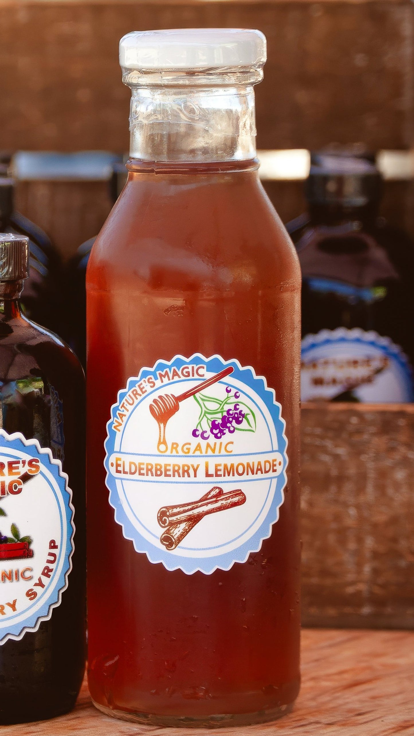 12 oz Organic Elderberry Lemonade